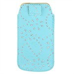 Pull Tab Case - Baby Blue (bling edition)